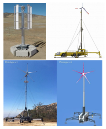 Figure 2 Transportable small scale wind turbines offer a modular